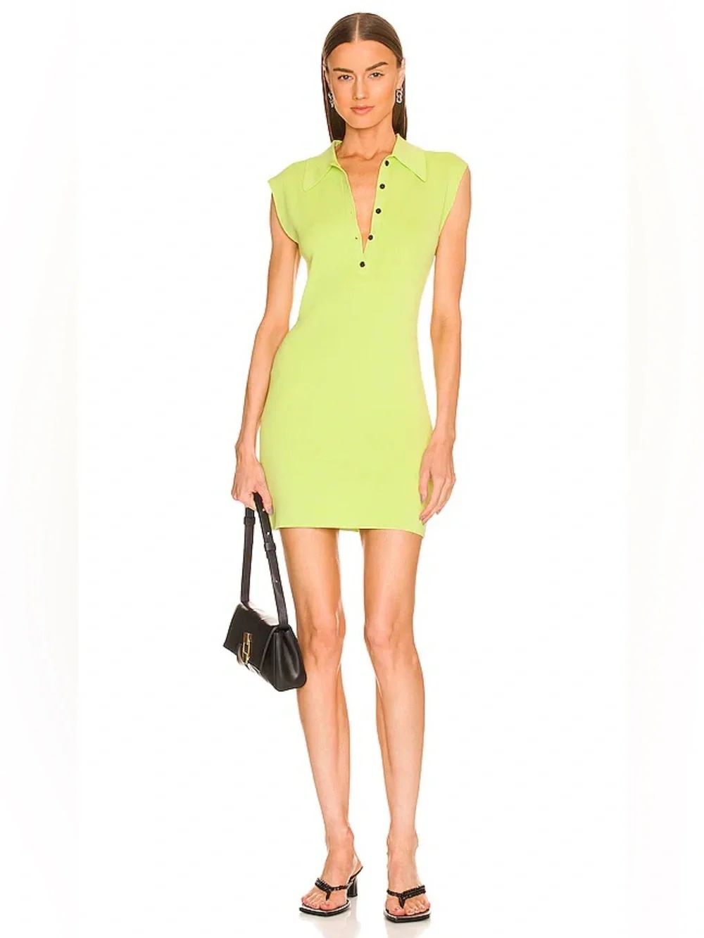 A.L.C Sleeveless Taylor ll Knit Midi Dress Women’s Green Kick
